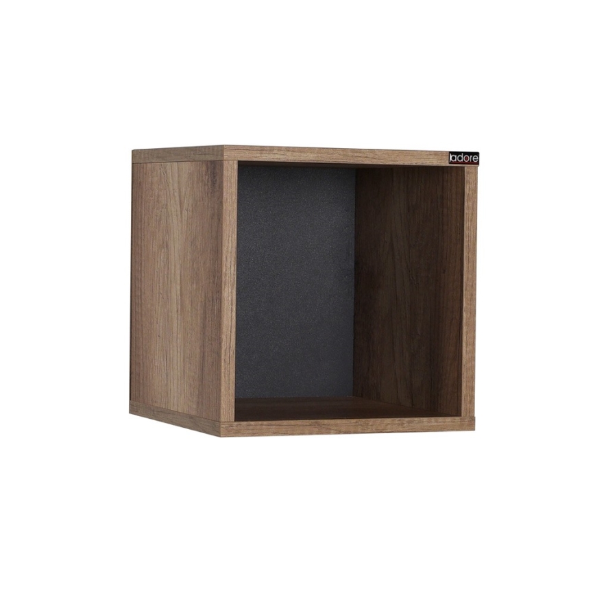 Seinähylly 33x33 cm ruskea