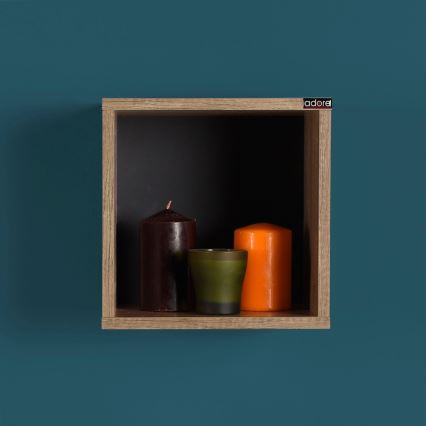 Seinähylly 33x33 cm ruskea