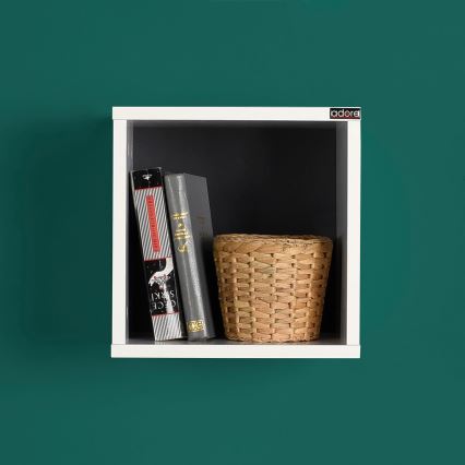 Seinähylly 33x33 cm valkoinen