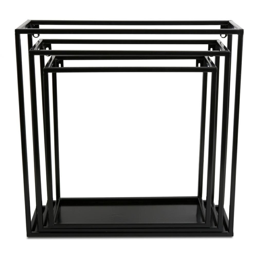 Seinähylly 35x35 cm musta