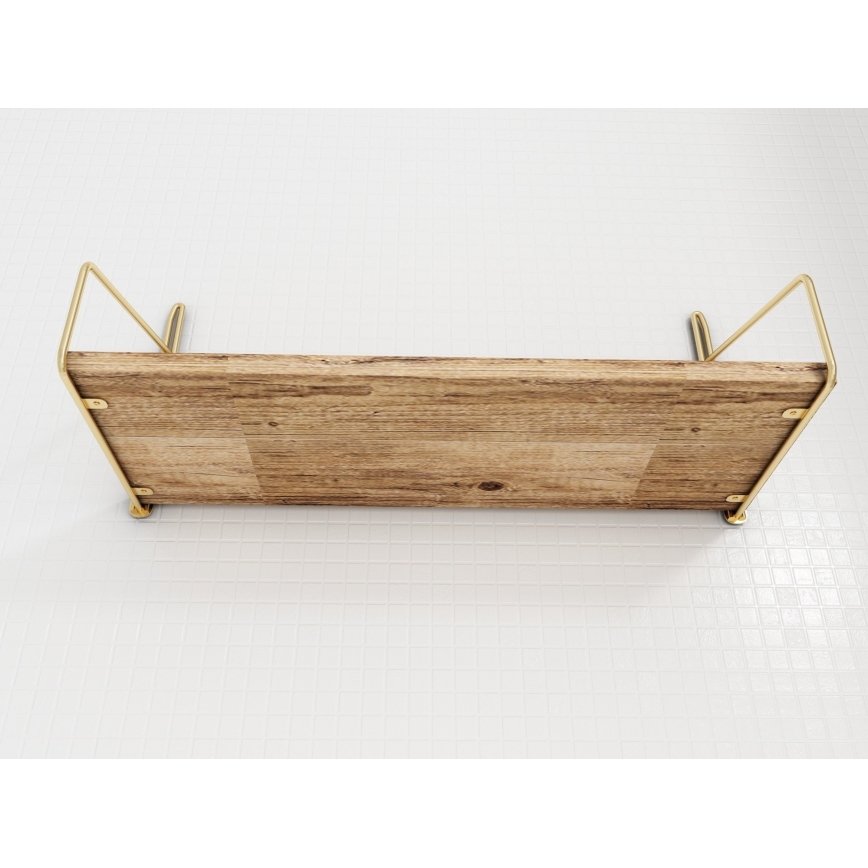 Seinähylly 45x16 cm tammi/kulta