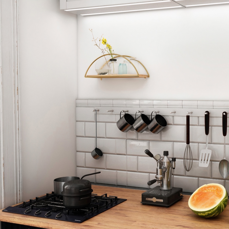 Seinähylly 45x18 cm tammi/kulta