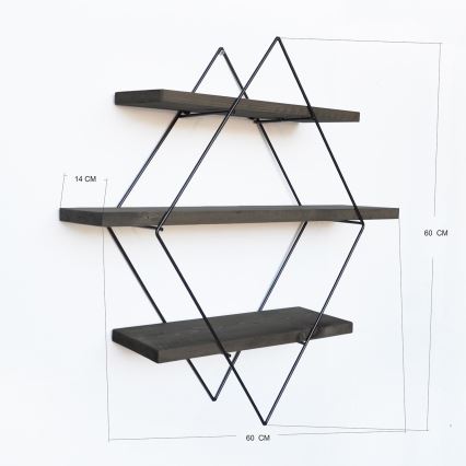 Seinähylly 60x60 cm kuusi
