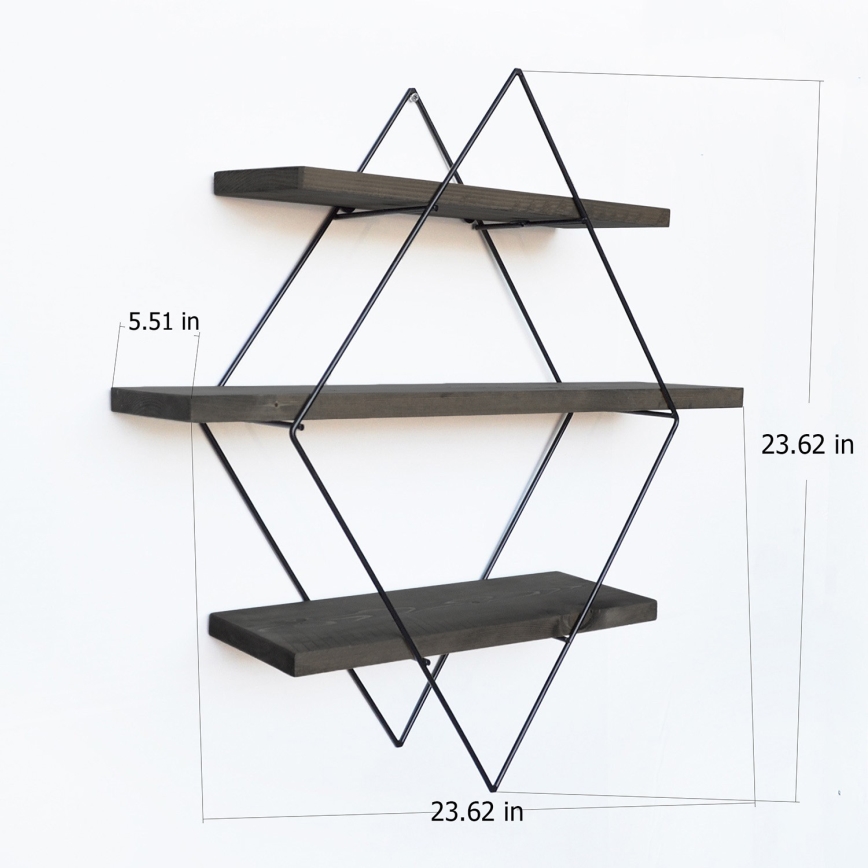 Seinähylly 60x60 cm kuusi