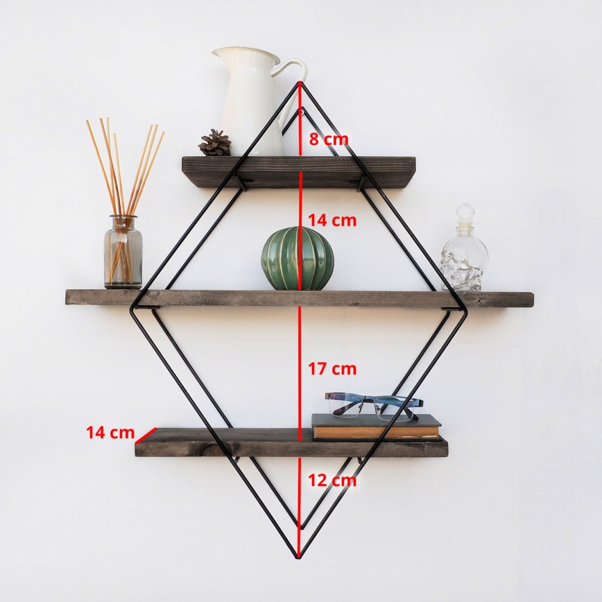 Seinähylly 60x60 cm kuusi