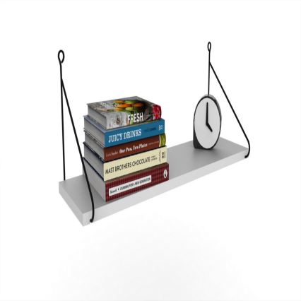 Seinähylly ARMONI 20x72 cm valkoinen