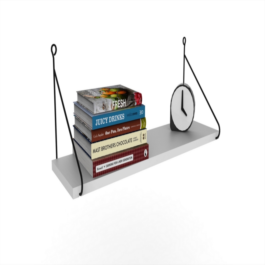 Seinähylly ARMONI 20x72 cm valkoinen