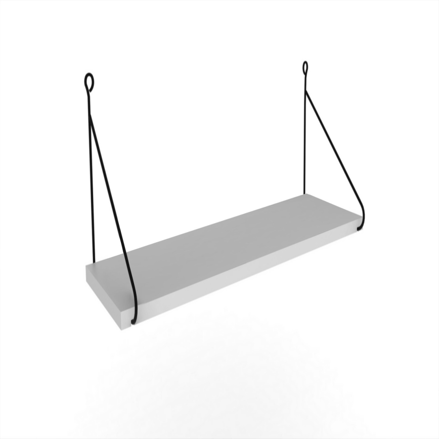 Seinähylly ARMONI 20x72 cm valkoinen