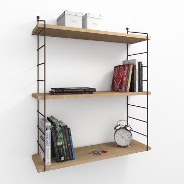 Seinähylly ARMONI 85x72 cm beige/ruskea