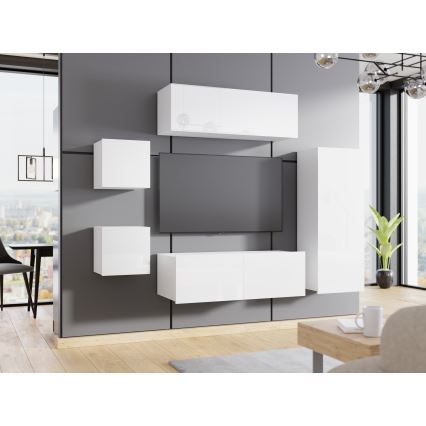 Seinähylly CALABRINI 34x34 cm valkoinen