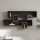 Seinähylly KAREN 120x72,2 cm antrasiitti/ruskea
