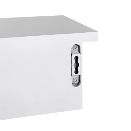 Seinähylly lokeroilla SHELFY valkoinen