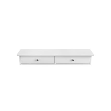 Seinähylly lokeroilla SHELFY valkoinen