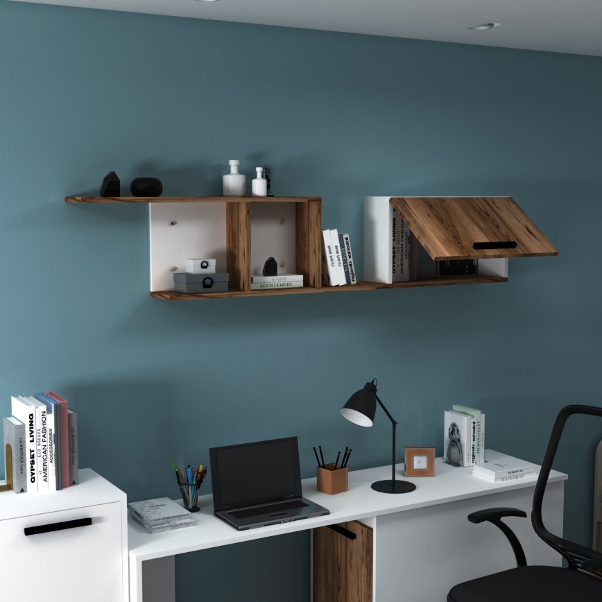 Seinähylly NEWRA 35x150 cm ruskea