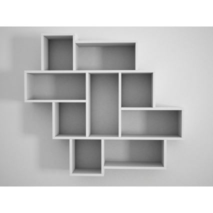 Seinähylly PAROLA 103,5x115,5 cm valkoinen