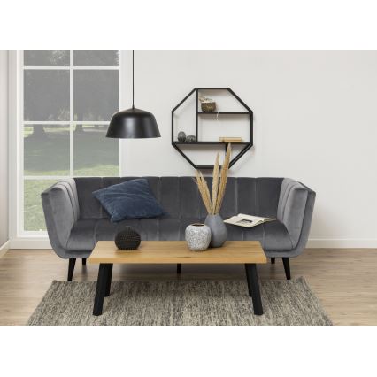 Seinähylly SARON 77x77 cm musta