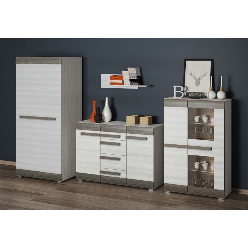 Seinähylly SARPA 23x92 cm valkoinen