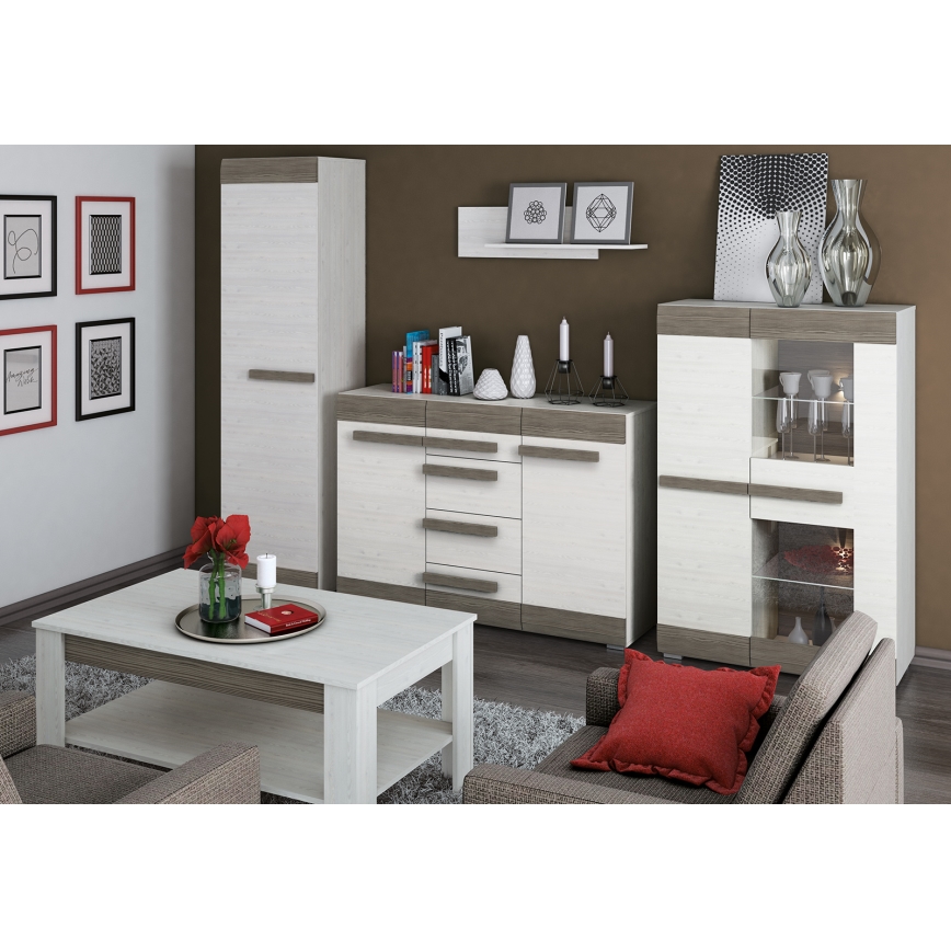 Seinähylly SARPA 23x92 cm valkoinen