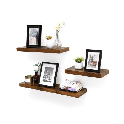 Seinähylly SHELFY, ruskea