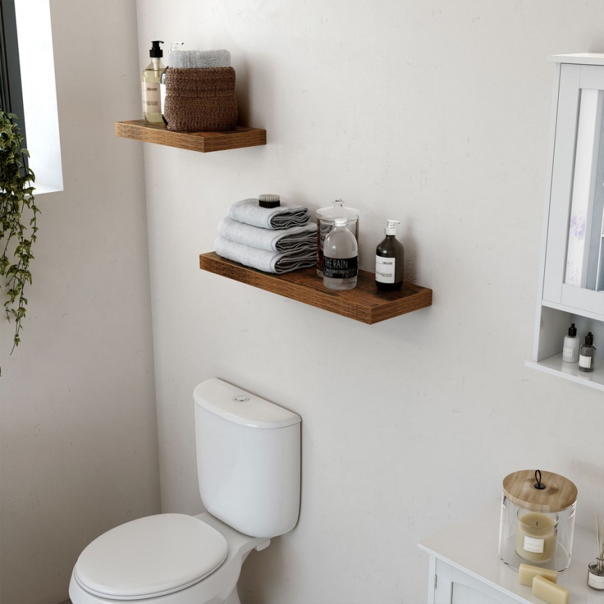 Seinähylly SHELFY, ruskea