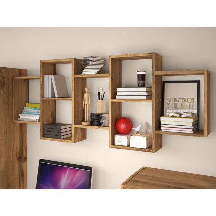 Seinähylly TRIO 65x161 cm ruskea