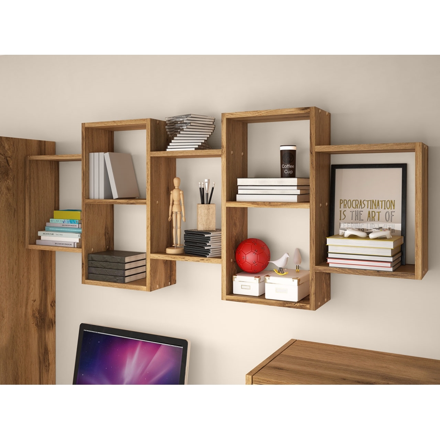 Seinähylly TRIO 65x161 cm ruskea