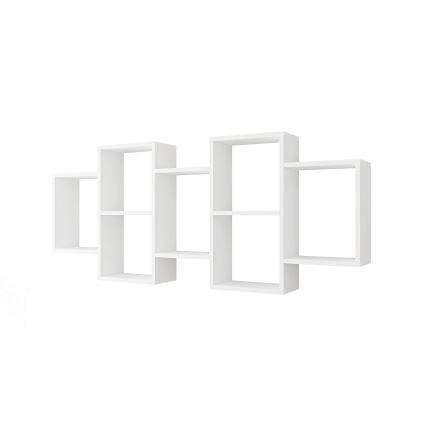 Seinähylly TRIO 65x161 cm valkoinen