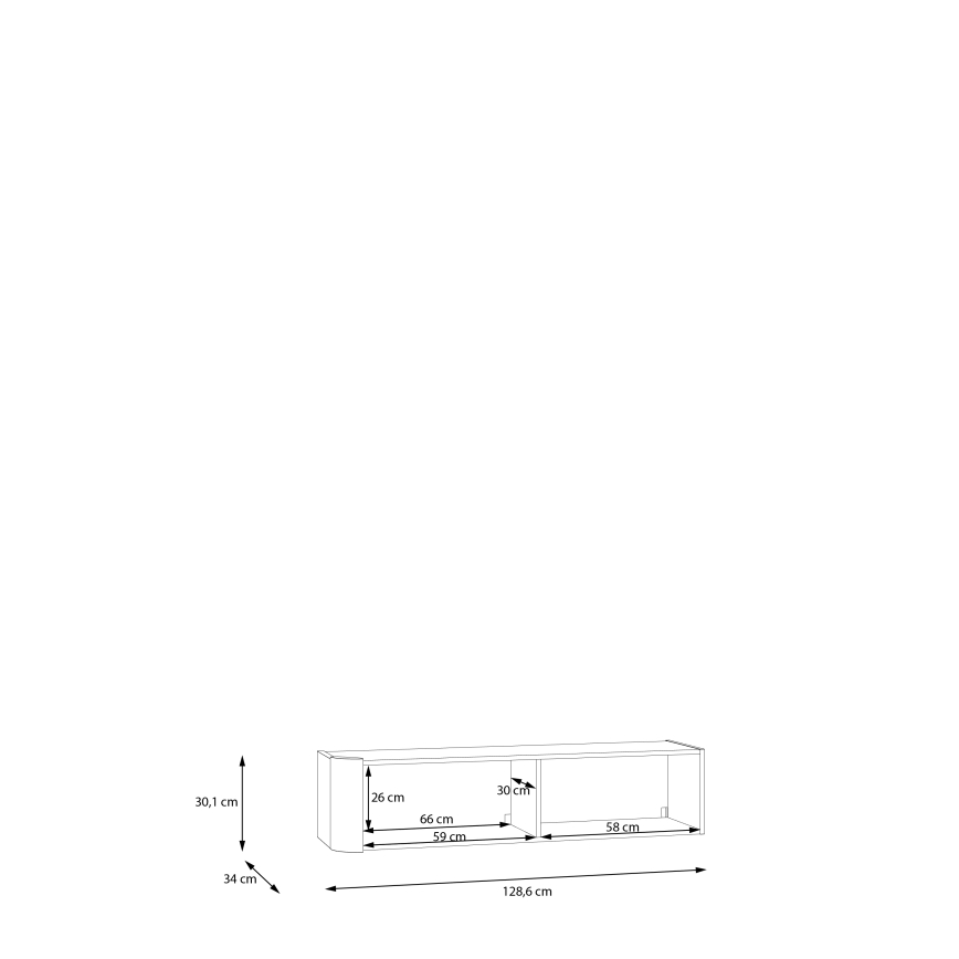 Seinäkaappi INAR musta