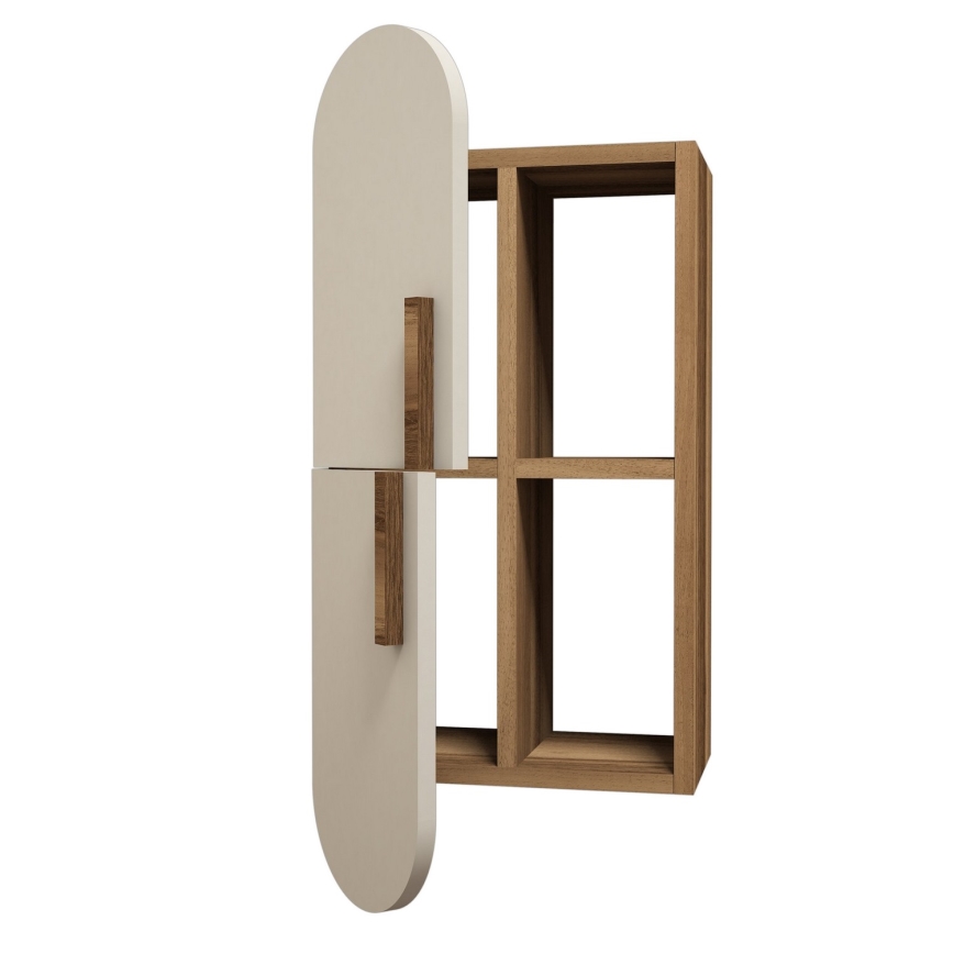 Seinäkaappi ROSE 60x35 cm ruskea/kermanvärinen