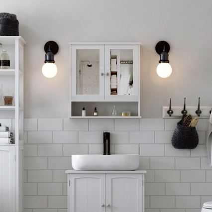 Seinäkaappi SIERA valkoinen