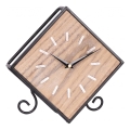 Seinäkello 1 x AA-paristo 21,5 x 22 cm beige/musta