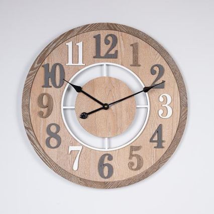 Seinäkello, 1 x AA-paristo, halkaisija 60 cm, beige