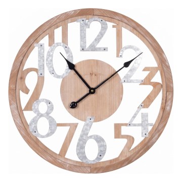 Seinäkello, 1 x AA-paristo, halkaisija 60 cm, beige/valkoinen