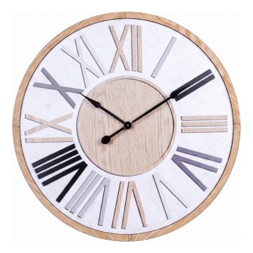 Seinäkello 1 x AA, Ø 50 cm, valkoinen/beige