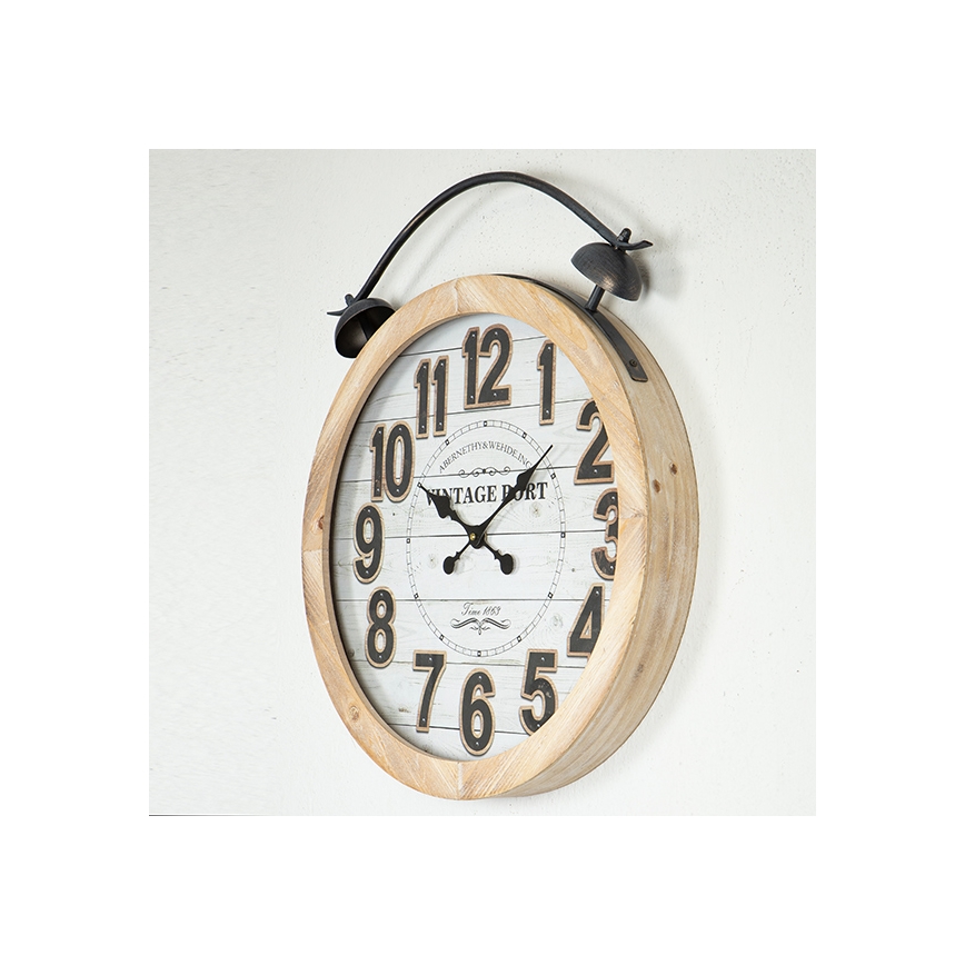 Seinäkello 1xAA halkaisija 50 cm beige