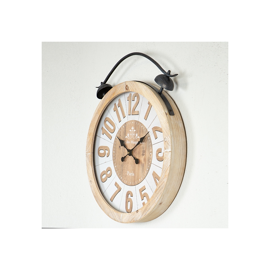 Seinäkello 1xAA halkaisija 50 cm beige