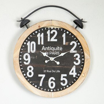 Seinäkello 1xAA halkaisija 50 cm beige/musta