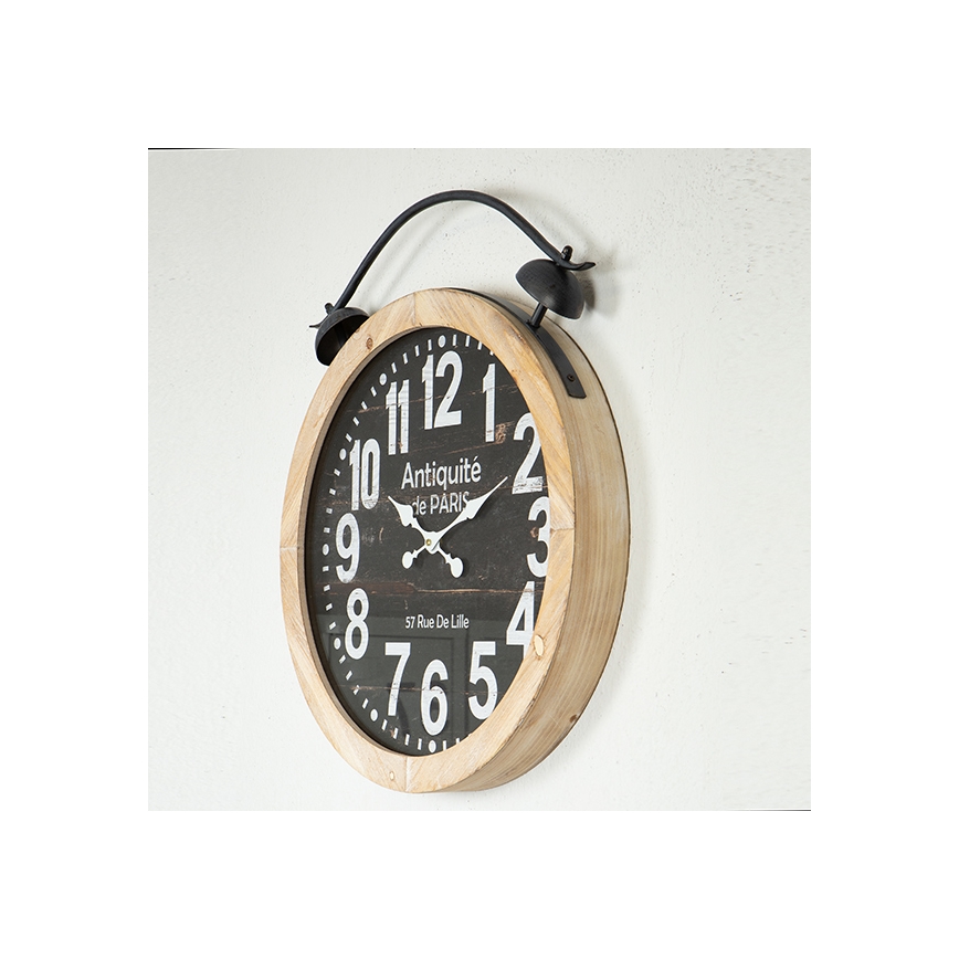 Seinäkello 1xAA halkaisija 50 cm beige/musta