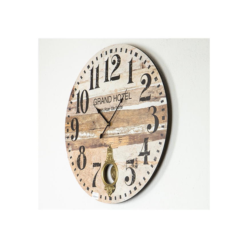 Seinäkello 1xAA halkaisija 58,2 cm beige