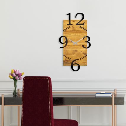 Seinäkello 41x74 cm 1xAA puu/metalli
