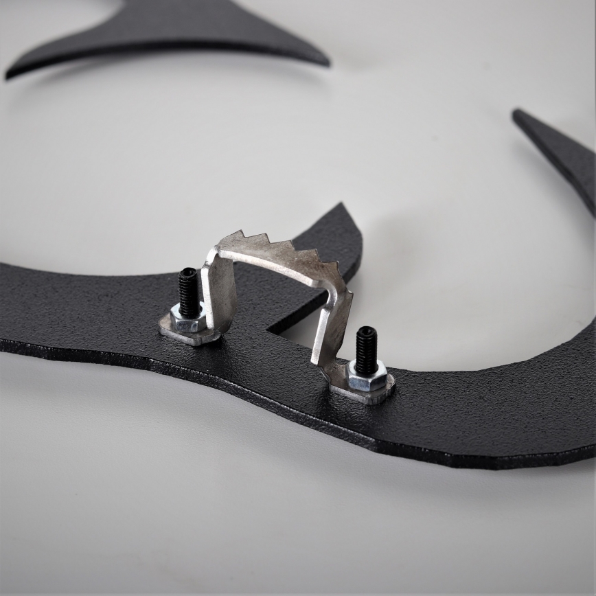 Seinäkello 70 cm 1xAA musta/kulta