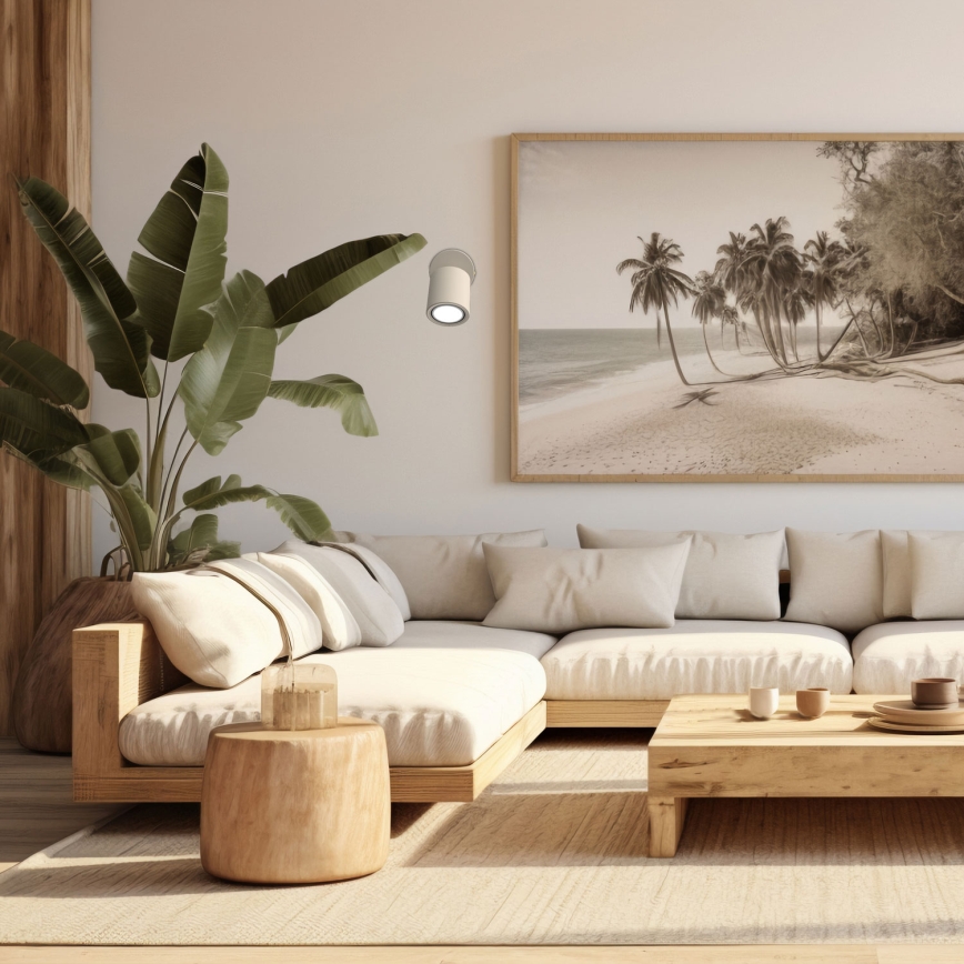 Seinäkohdevalaisin DEMIA 1xGU10/8W/230V beige