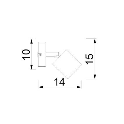 Seinäkohdevalaisin DEMIA 1xGU10/8W/230V beige