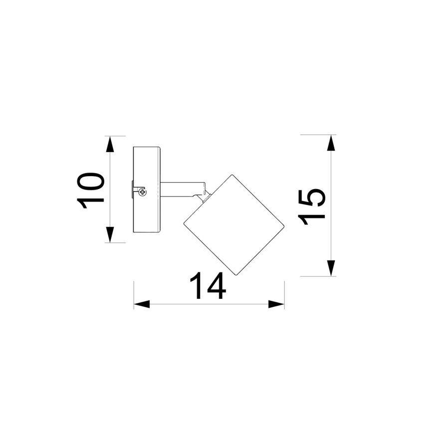 Seinäkohdevalaisin DEMIA 1xGU10/8W/230V beige