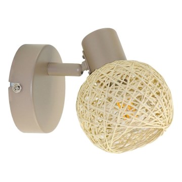 Seinäkohdevalaisin DEX 1xE14/10W/230V beige/kerma