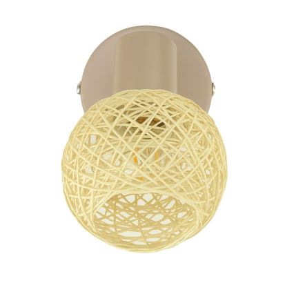 Seinäkohdevalaisin DEX 1xE14/10W/230V beige/kerma