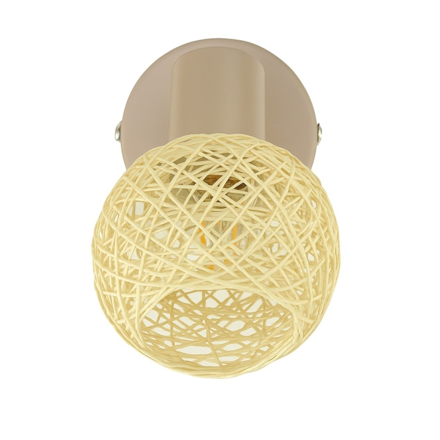 Seinäkohdevalaisin DEX 1xE14/10W/230V beige/kerma