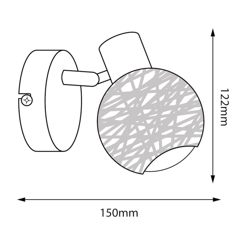 Seinäkohdevalaisin DEX 1xE14/10W/230V beige/kerma