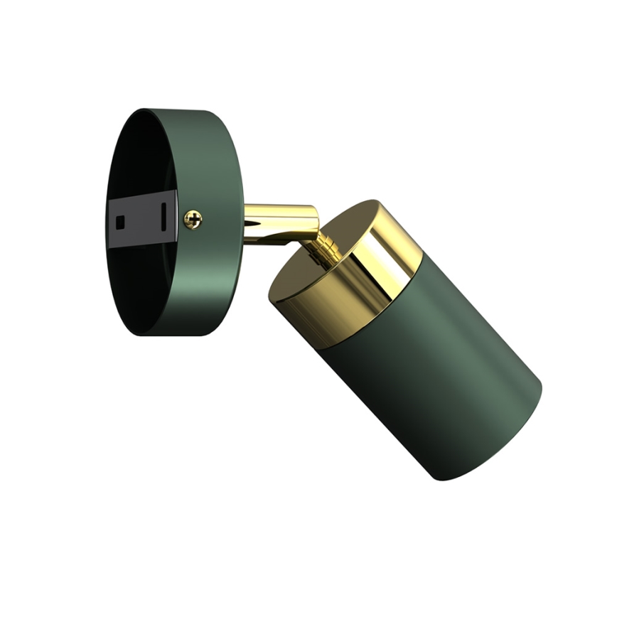 Seinäkohdevalaisin JOKER 1xGU10/25W/230V vihreä/kultainen
