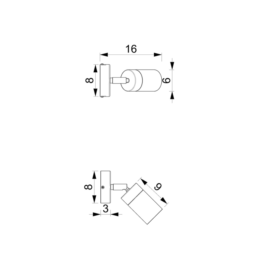 Seinäkohdevalaisin JOKER 1xGU10/25W/230V vihreä/kultainen